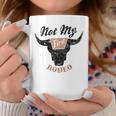 Retro Bull Skull Not My First Rodeo Western Country Cowboy Coffee Mug Personalized Gifts
