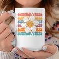 Retro Groovy Summer Vibes Party Daisy Flower Vacation Coffee Mug Unique Gifts