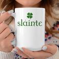 Slainte Lucky Shamrock St Patricks Day Matching Coffee Mug Personalized Gifts