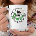St Patricks Skeleton Coffee Dead Inside But Feelin Lucky Coffee Mug Funny Gifts