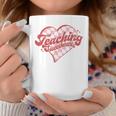 Teaching Sweethearts Checkered Heart Valentines Day Teacher Coffee Mug Funny Gifts