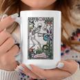 The Plant Lover Tarot Card Skeleton Skull Flowers Plants Coffee Mug Unique Gifts