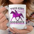 This Girl Dreams About Horses Horse Lovers & Equestrian Coffee Mug Unique Gifts