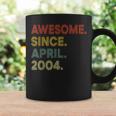 19 Year Old Awesome Since April 2004 19Th Birthday Coffee Mug Gifts ideas