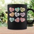 Conversation Hearts Groovy Valentines Day Nicu Nurse Squad  Coffee Mug