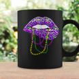 Mardi Gras Lips Queen Carnival Costume Purple & Gold Funny  Coffee Mug