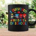 I Survived 100 Days Of School Teacher & Kid Gift Superheroes  Coffee Mug