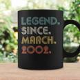 21 Years Old Legend Since March 2002 21St Birthday Gifts Coffee Mug Gifts ideas