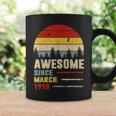 25 Years Old Funny Awesome Since March 1998 25Th Birthday Coffee Mug Gifts ideas