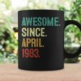 40 Years Old Awesome Since April 1983 40Th Birthday Coffee Mug Gifts ideas