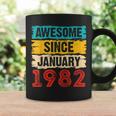 41 Year Old Awesome Since Januar 1982 41 Geburtstag Geschenke Tassen Geschenkideen