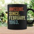 60 Year Old Gifts Vintage Retro February 1963 60Th Birthday Coffee Mug Gifts ideas