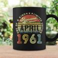 60 Years Old Birthday Awesome Since April 1961 60Th Birthday Coffee Mug Gifts ideas