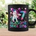 7 Years Old Unicorn Flossing 7Th Birthday Girl Unicorn Party Coffee Mug Gifts ideas