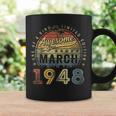 75 Year Old Awesome Since March 1948 75Th Birthday Coffee Mug Gifts ideas