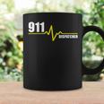 911 Dispatcher Heartbeat Thin Gold Line Coffee Mug Gifts ideas