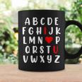 Abc Alphabet I Love You English Valentines Day Funny Teacher Coffee Mug Gifts ideas