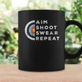 Aim Shoot Swear Repeat Archery Costume Archer Gift Archery Coffee Mug Gifts ideas