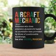Aircraft Mechanic Definition Funny Noun Definition Gift Coffee Mug Gifts ideas