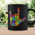 Asl Love Sign Language - Autistic Puzzle Autism Awareness Coffee Mug Gifts ideas