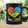 Autism Awareness- Be Kind Puzzle Heart Kindness Coffee Mug Gifts ideas