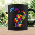 Autism Mom Elephant Puzzle Pieces Adhd Autism Supporter Coffee Mug Gifts ideas
