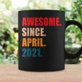 Awesome Since April 2021 Vintage Personalized Birthday Coffee Mug Gifts ideas