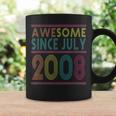 Awesome Since July 2008 Vintage Retro Birthday Coffee Mug Gifts ideas
