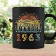Awesome Since March 1963 60 Years Old Gifts 60Th Birthday Coffee Mug Gifts ideas