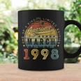 Awesome Since March 1998 25 Years Old Gifts 25Th Birthday Coffee Mug Gifts ideas