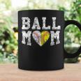 Ball Mom Baseball Softball Heart Sport Lover Funny Coffee Mug Gifts ideas