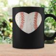 Baseball Heart Cute Mom Dad Softball Mothers Day Sports Day Coffee Mug Gifts ideas