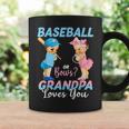 Baseball Or Bows Grandpa Loves You Baby Gender Reveal Coffee Mug Gifts ideas