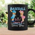 Baseball Or Bows Uncle Loves You Baby Gender Reveal Coffee Mug Gifts ideas