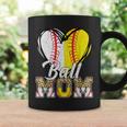 Baseball Softball Vintage Ball Mom Leopard Women Gift Coffee Mug Gifts ideas