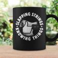 Bass Guitar Slapping Strings Knowing Things For Bassist Coffee Mug Gifts ideas