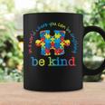 Be Kind Autism Awareness Puzzle Rainbow Choose Kindness Coffee Mug Gifts ideas