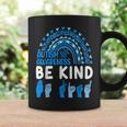 Be Kind Autism Awareness Rainbow Trendy Women Girls Leopard Coffee Mug Gifts ideas