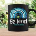 Be Kind Autism Awareness Women Girls Kids Leopard Rainbow Coffee Mug Gifts ideas