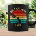 Best Cat Mom Ever Retro Vintage Gift Paw Fist Bump Funny Coffee Mug Gifts ideas