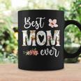 Best Mom Ever Cute Mom Mothers Day Floral Mom Heart Mom Coffee Mug Gifts ideas