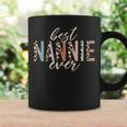 Best Nannie Ever Gifts Leopard Print Mothers Day Coffee Mug Gifts ideas