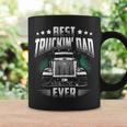 Best Truckin Dad Ever Fathers Day Loving Trucker Coffee Mug Gifts ideas