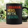 Bibliothekar Held Mythos Legende Retro-Bibliothekar Tassen Geschenkideen