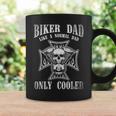 Biker Dad Like A Normal Dad Only Cooler Funny Dad Gift Biker Coffee Mug Gifts ideas