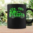 Buffalo Plaid Shamrock Vintage Truck Happy St Patricks Day Coffee Mug Gifts ideas