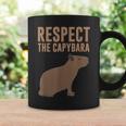 Capybara Gifts Respect The Capybara Cute Animal Coffee Mug Gifts ideas