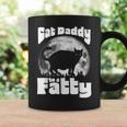 Cat Daddy To A Fatty Funny Vintage Full Moon & Chonk Dad Coffee Mug Gifts ideas