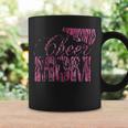 Cheer Mom Cheerleader Daughter Pink Black Tiger Coffee Mug Gifts ideas