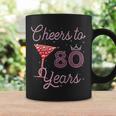 Cheers To 80 Years 80Th Birthday 80 Years Old Bday Coffee Mug Gifts ideas